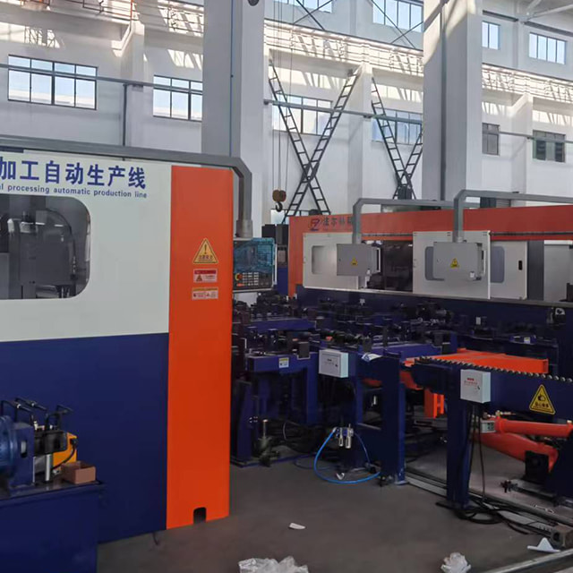 Elevator guide rail metal processing automatic production line